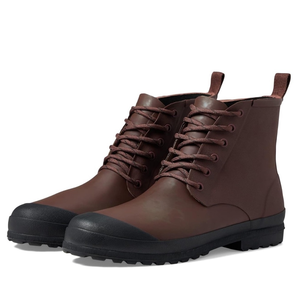Madewell Dark Brown Lace-Up Winter Boots